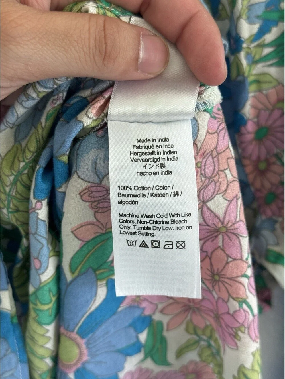 J.Crew Ruffle Blouse Women’s X-Large Multicolor Spring Cotton Top Boho Coquette